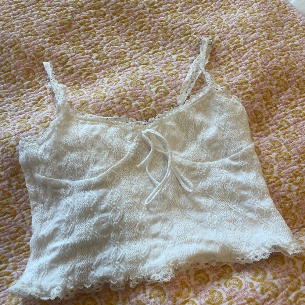 Edikted White Lace Top